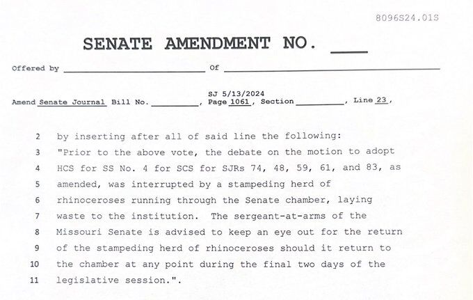 Eigel's proposed amendment